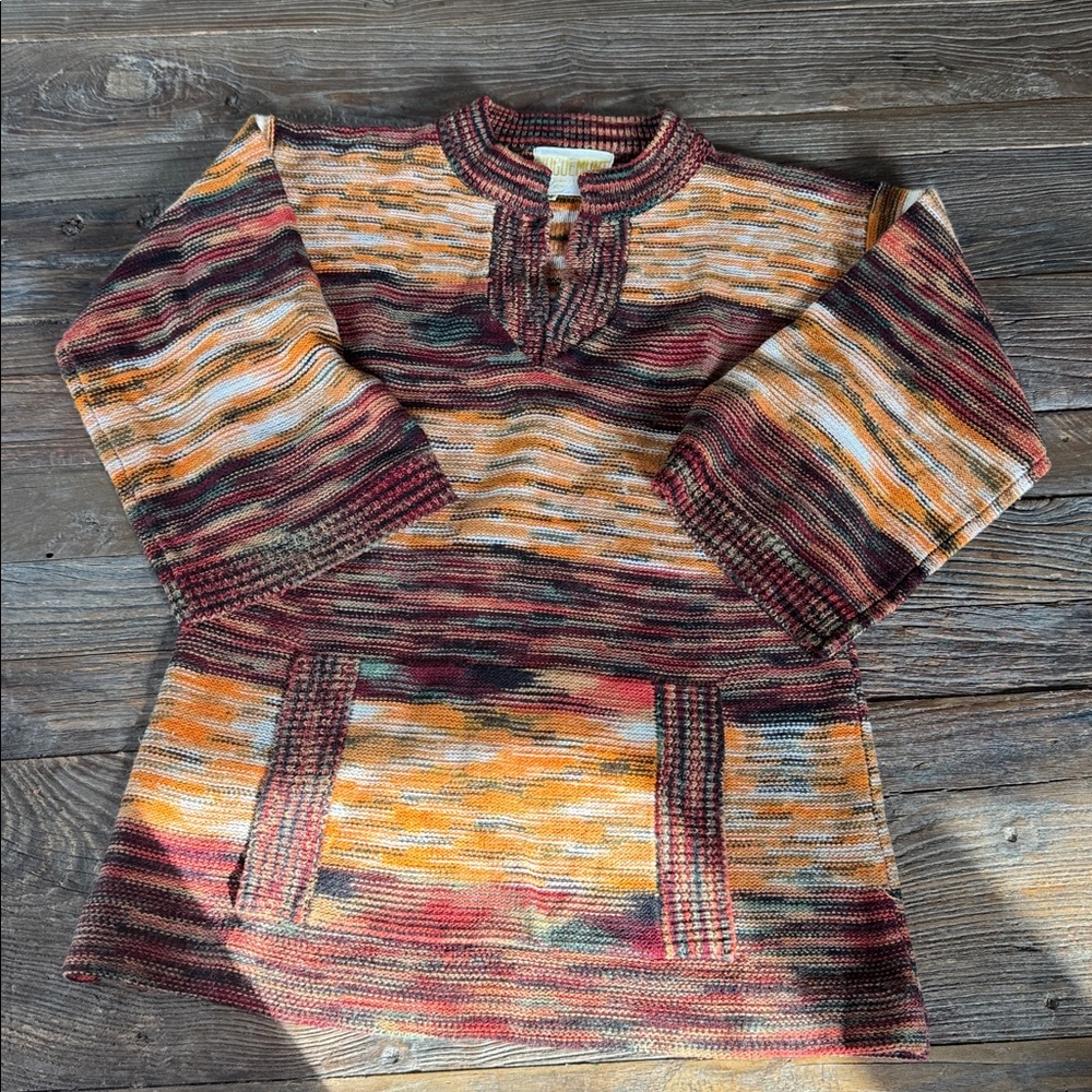Vintage Vougemont acrylic tunic knit sweater EVC size S/M